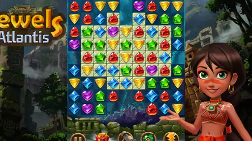 Jewels Atlantis: Puzzle game screenshot