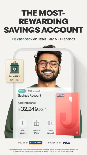 Jupiter: UPI & Credit Cards screenshot