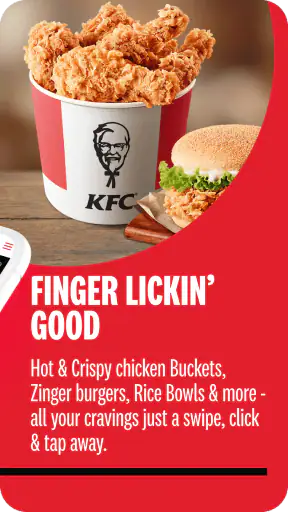 KFC India online ordering app screenshot