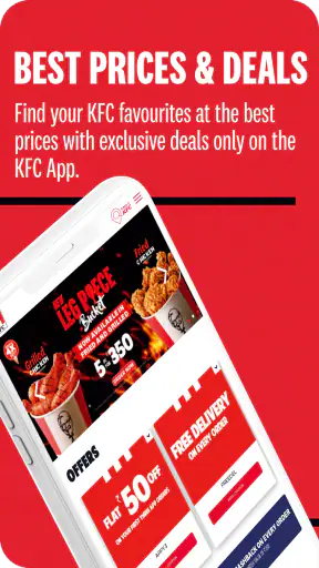 KFC India online ordering app screenshot