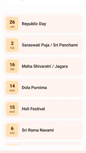 Kohinoor Odia Calendar 2026 screenshot