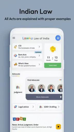 Law4u - Law of India & Acts screenshot