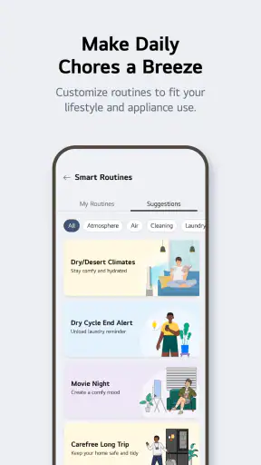 LG ThinQ screenshot
