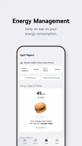 LG ThinQ screenshot