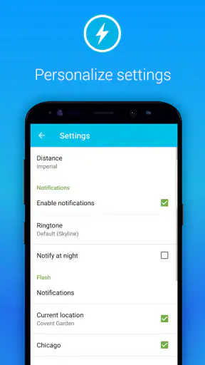 Lightning Alarm Weatherplaza screenshot