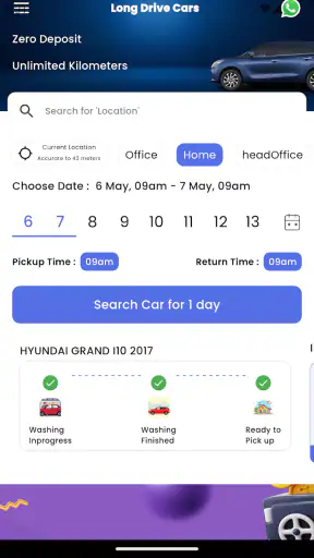 Long Drive Cars - Car Rental screenshot