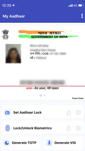 mAadhaar screenshot