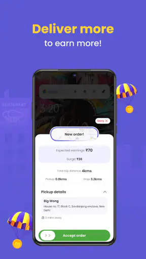 magicFleet Rider App screenshot
