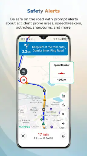 Mappls MapmyIndia Maps, Safety screenshot