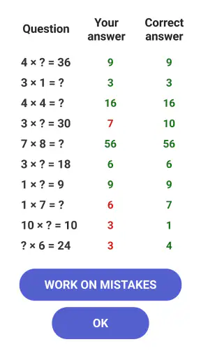 Math games: learning maths app screenshot