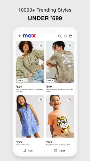Max Fashion India screenshot