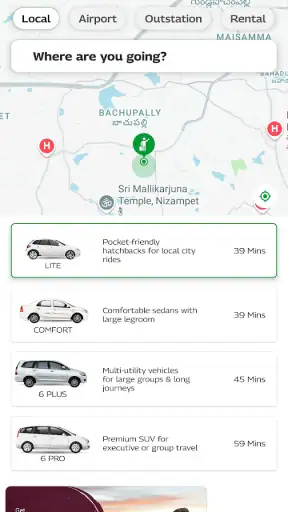 Meru Cabs- Airport & Rental screenshot