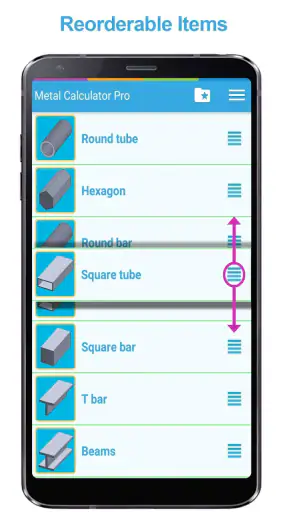 Metal Weight Calculator Pro screenshot