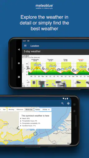 meteoblue weather & maps screenshot