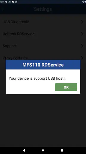 MFS110 L1 RDService screenshot