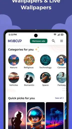 MobCup Ringtones & Wallpapers screenshot