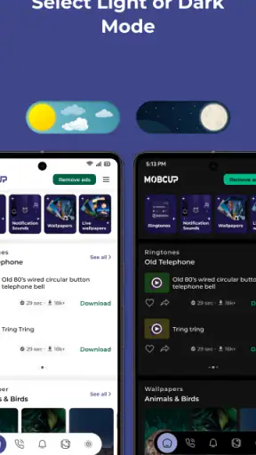 MobCup Ringtones & Wallpapers screenshot