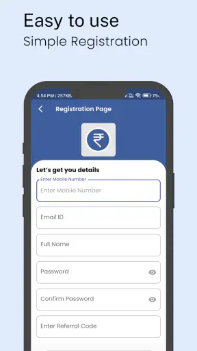 Mobile Recharge Commission App screenshot