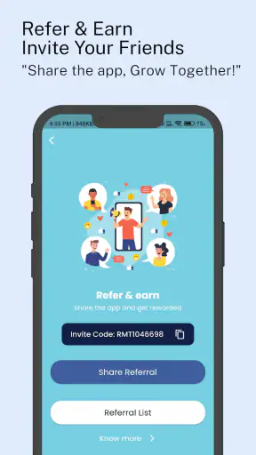 Mobile Recharge Commission App screenshot