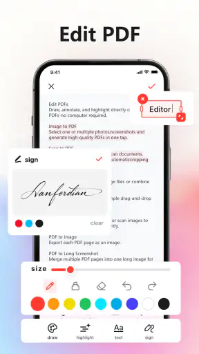MobilePDF Editor: Image to PDF screenshot