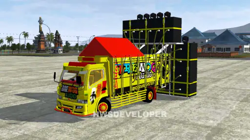 Mod Bussid DJ Truck Simulator screenshot