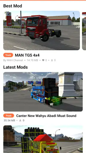 Mod Bussid DJ Truck Simulator screenshot
