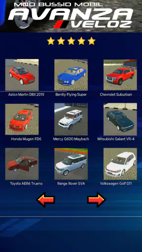Mod Bussid Mobil Avansa Velos screenshot