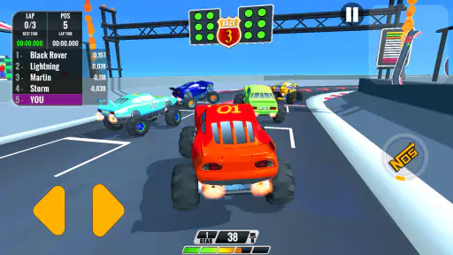Monster Truck Racing For Kids screenshot
