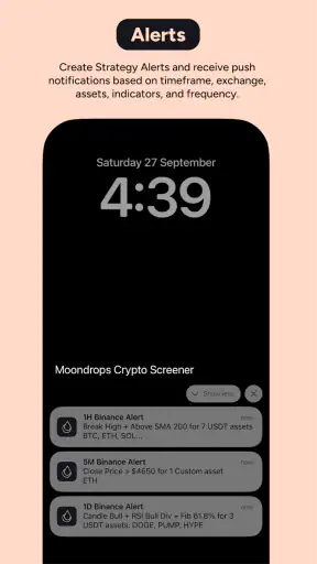 Moondrops AI Crypto Screener screenshot