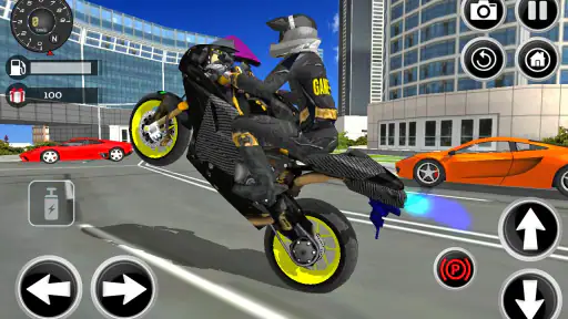Motorbike Stunt Super Hero 3D screenshot