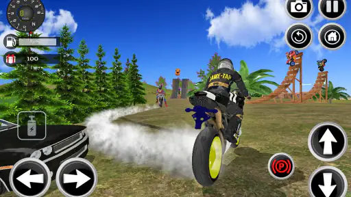 Motorbike Stunt Super Hero 3D screenshot