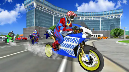 Motorbike Stunt Super Hero 3D screenshot