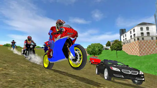 Motorbike Stunt Super Hero 3D screenshot
