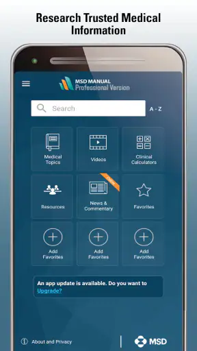 MSD Manual Professional screenshot