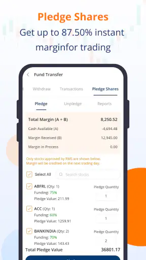 mStock: Demat & Sher Bazar App screenshot