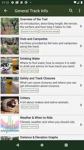 Munda Biddi Trail Guide screenshot