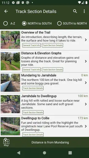 Munda Biddi Trail Guide screenshot