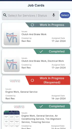 mVaaHna Private Mechanics app screenshot