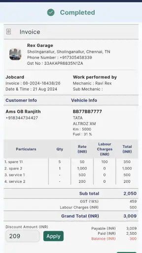 mVaaHna Private Mechanics app screenshot