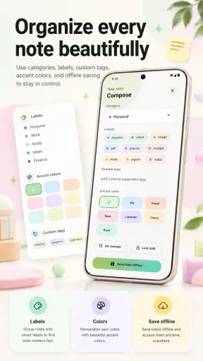 My Notes: Diary & Notepad screenshot