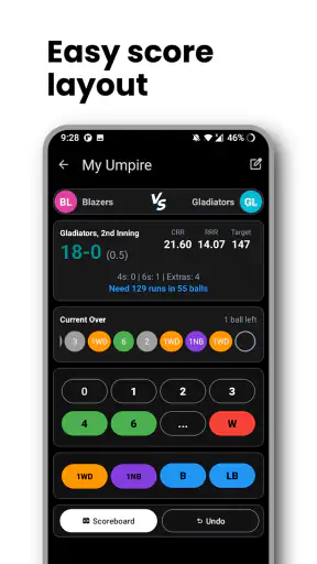 My Umpire - Cricket Scorer screenshot