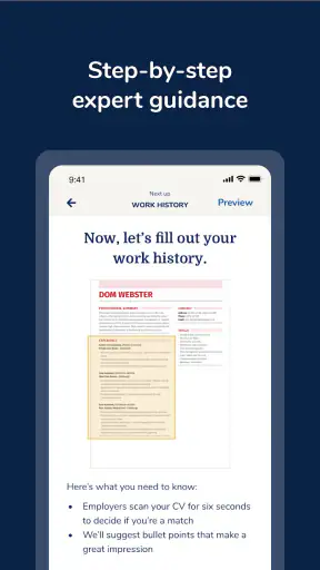 MyPerfectCV: Resume CV Builder screenshot
