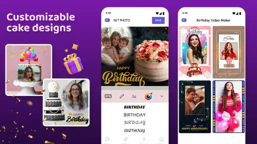 Name Photo On Birthday Cake screenshot