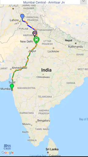 National Train Enquiry System screenshot