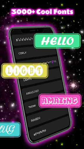 Neon Love कीबोर्ड screenshot