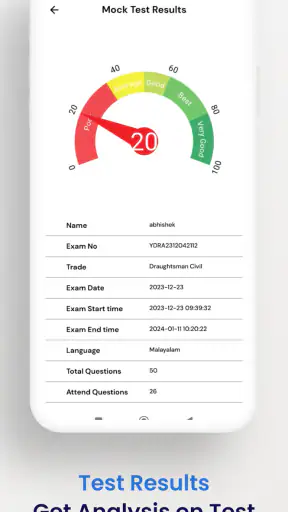 NIMI MOCK TEST screenshot