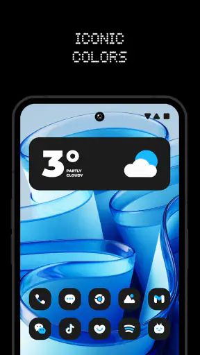 Nothing Adaptive Blue Icons screenshot