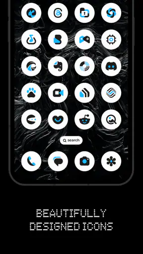 Nothing Adaptive Blue Icons screenshot