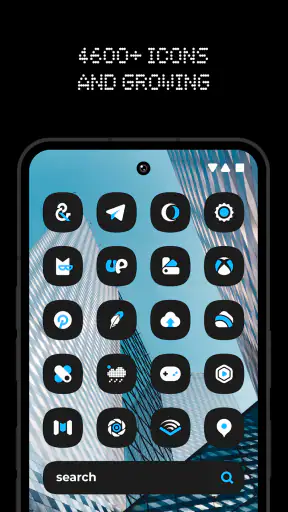Nothing Adaptive Blue Icons screenshot