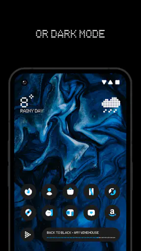 Nothing Adaptive Blue Icons screenshot